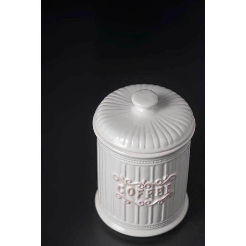 TAWCHES Doric Scroll Ceramic Canisters Sets For The Kitchen Canisters