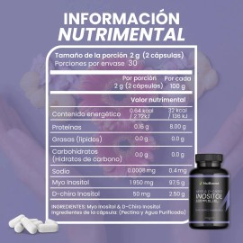Myo Y D-chiro Inositol Nuboost 60 Cpsulas De 2g                                                                                                       
