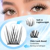 PHKERATA Natural Lash Clusters Wispy Eyelash Clusters, Eyelash Extensions C