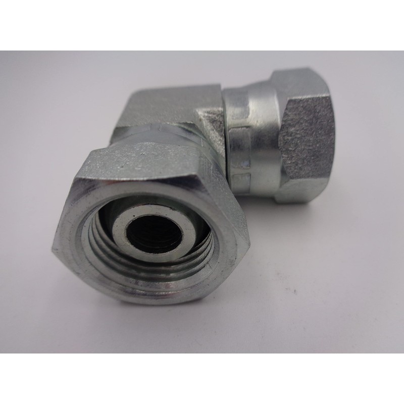 Hydraulic Female x Female Swivel 90deg Fitting BSP Choose Size