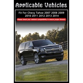 BriYorWay Vent Shades Rain Guards for Chevy Tahoe 2007 2008 2009 2010 2011 2012 2013 2014 Accessories, for Chevy Tahoe Window Deflectors Window Visors