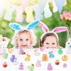 DIYDEC Pack of 50 Mini Luminous Figures East, Easter Bunny