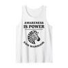 Awareness Is Power EDS Warrior Zebra Design Ehlers-Danlos Tank Top