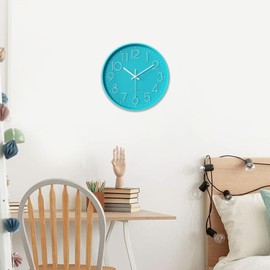 LAWAN Relojes Pared Grandede 12 Pulgadas,Sin Tictac,Adecuados para Sala de Estar, Comedor, Dormitorio, Aula Escolar