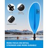OCEANBROAD Kayak Paddle 90.5in/230cm Alloy Shaft Kayaking Boating Canoeing Oar