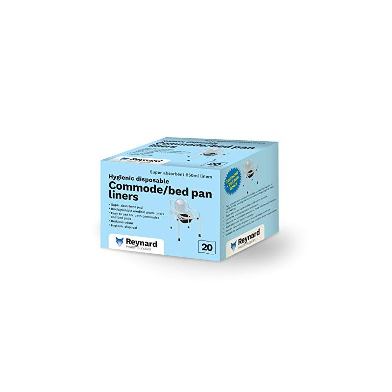 Reynard Commode/Bed Pan Liners 1 x Pack of 20 Liners