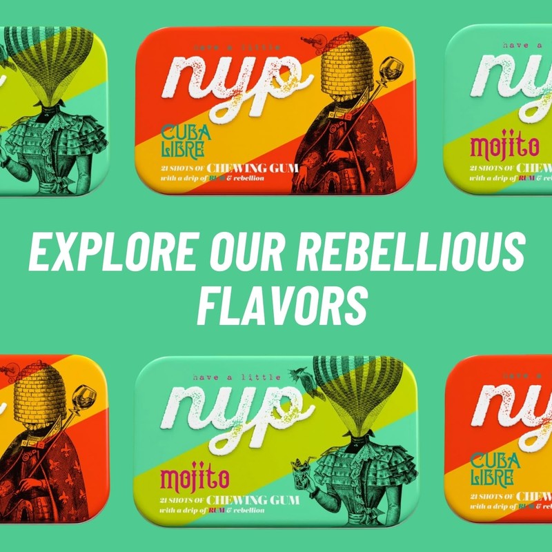 NYP Sugar Free Mojito Lime Chewing Gum, Aspartame Free &