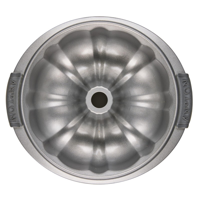 Anolon Advanced Nonstick Fluted Mold Baking Pan, 9.5 Inch, Gray,