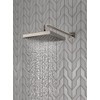 Delta Brushed Nickel Rain Shower Head, 8 Inch Square Shower