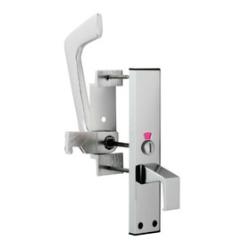 DISABLED TOILET HANDLE SET - POLISHED ANODISED ALUMINIUM