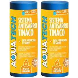 Sistema Antisarro para Tinacos de 450 a 1100 L. 12 Meses Previene formación de Sarro en Tinaco y Tuberías, 2 Cartuchos ablandador de agua para tinacos y depósitos de agua.