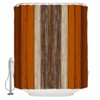 Huotupsine Farmhouse Burnt Orange Brown Shower Curtain Set - Extra
