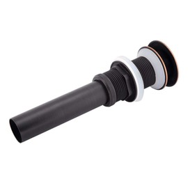 TOPINCN ORBE Desagüe Emergente, G1 1/4" Fregadero de Lavabo de Latón Negro sin Desbordamiento