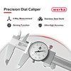 werka Dial Caliper 12 Inch, Shockproof Dial Caliper Measuring Tool
