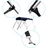 Amadget 4 PCS Adjustable Bimini Boat Top Strap Loops Single