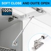 Biugaaufai 4 Pack 8 inch Gas Struts Cabinets Hinge with