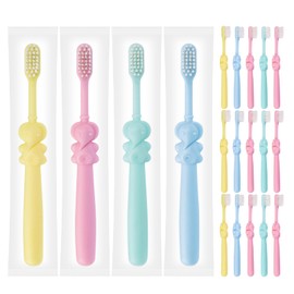 SLequipo 60 pcs Kids Toothbrushes Bulk Individually Wrapped Toothbrushes,Kids Toothbrush for Age 2+ Toddler Children Toothbrush Set Soft Bristles Boys Girls Toothbrush