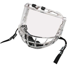 TronX S980 Junior Kids Hockey Clear Full Face Shield Visor Helmet Combo Certified Anti-Scratch/Anti-Fog