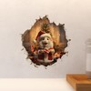 Santa Mouse in Mouse Hole Decal - Mouse Hole 3D