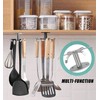 Zorfeter Under Cabinet Kitchen Utensil Hooks, Stainless Steel Utensil Racks