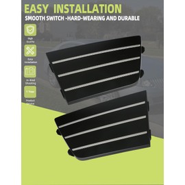 Front Lower Bumper Grill Grille Insert Cover Compatible with Lincoln MKS 2009-2012 LH & RH 1 Pair Black Front Driver Passenger Side OEM 8A5Z-17K945-AB/ 8A5Z-17K946-AB