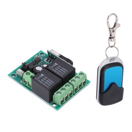 Wireless Relay Remote Control Kit DC12V 75ft Range Universal Transmitter with Receiver for Garage Door Vehicle Winch