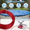 Pool Cover Winch and Cable Kit 100ft Pool Cover Wire