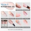 GazePlus Builder Nail Gel, 15ml 10-in-1 Clear Builder Gel for