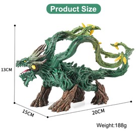 Jungle Monster Action Figure Tree Monster Figure Mythical Monster Ornament for Children Cartoon Desktop Ornaments Movable and Rotating Pieces, Toy for Children from 7 Years