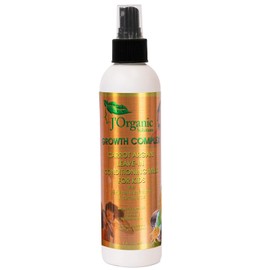 J'Organic Solutions Desenredador de leche sin enjuague para niños de zanahoria y argán con ricino negro jamaiquino, aceite de coco y más