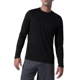 Russell Men's Core Jersey Active Long Sleeve Tee Black Size S/CH(34-36)