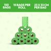Carebee Dog Poo Bags, 150 Leak-Proof Extra Thick Refill Rolls,