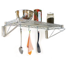 Commercial Chrome Wire Shelving Wall Shelf 18 x 60 - NSF