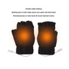 USB Heated Gloves Full and Half Fingers Washable Knitting Electric
