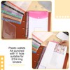 Plastic Wallets A4 Punched Pockets, 14 Pack Expandable Plastic Folders