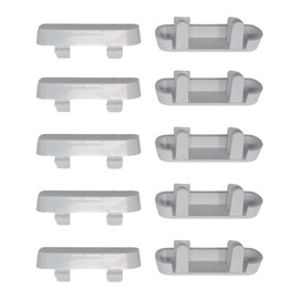 fiXte 10 x Window Drainage Cover Caps Weep Hole Covers for UPVC Windows RAL 9010 White