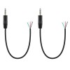 Fancasee 2 Pack 3.5mm 1/8 TRRS Stereo Male Plug to