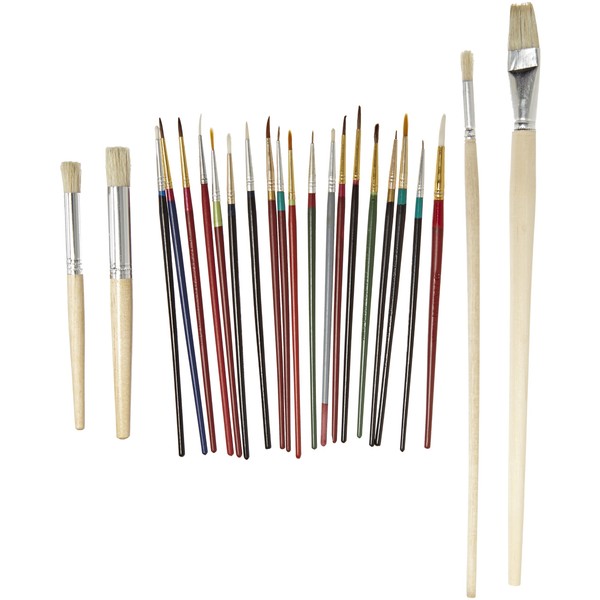 Jack Richeson Slightly Imperfect Camel Hair Quality Brush Set, Set