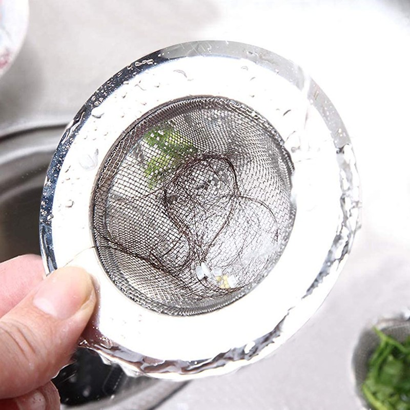 Drain Strainer Stainless Steel Rustproof Set of 2, 11.5 cm