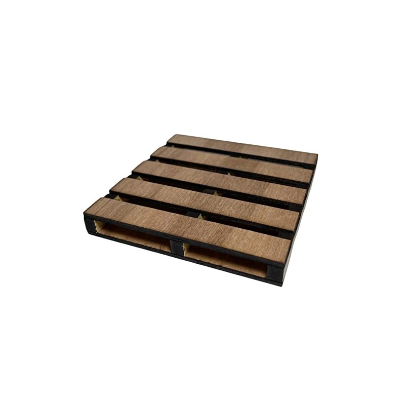 Paquete 6 portavasos Pack con diseño de pallets palets tarima