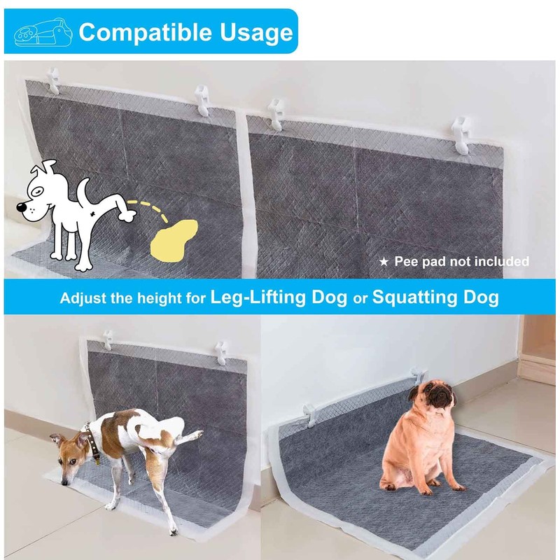 Dog Pee Pad Holder with Walls (6 Pack) for Small