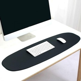 Leather Wood 1000 Surfboard Desk Pad desk mat dark gray