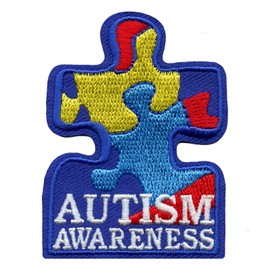 Autism Awareness Puzzle Embroidered Iron On Patch