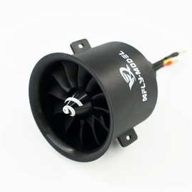XFLY-MODEL 70mm 12 blades EDF Ducted Fan with 6S Brushless Inrunner 2680-KV2200 Motor Model Jet Aircraft