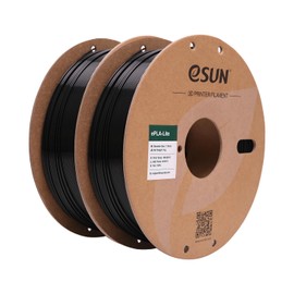 eSUN PLA Filament 1.75mm, High Toughness 3D Printer Filament Upgraded PLA Filament, Dimensional Accuracy +/- 0.03mm, 1KG per Spool, 2 Spools 3D Printing Filament, Black