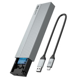 M.2 Enclosure Enclosure SSD Enclosure USB 3.1 Gen 2(6Gbps) Type C to NGFF B&M Key External Solid State Drive Enclosure, Support UASP Trim for SSDs Size 2280/2260/2242/2230