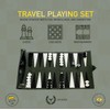 Apherin Rollable Travel Backgammon, Chess, Checkers 3 in 1 Set