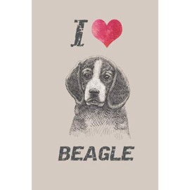 I Love Beagle: Cute Line Journal Notebook | Gift For Beagle Lover | Who Are Beagles Moms and Sisters | Notebook, 100 Pages, 6x9" | Gifts For Beagle Owners