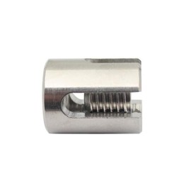 4 Pack 316 Stainless Steel 1/8" Wire Rope Cross Cable Clamps