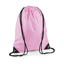 ShirtInStyle Cinch Bag - Gym Bag Gym Sack - Shoe Bag with Drawstring - Available in Many Colours - 13.00"x17.72", Pink